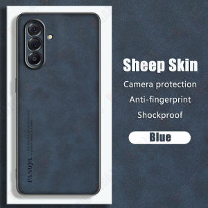 Roazic Cho Samsung Galaxy A56 5G vỏ điện thoại Da Cừu Ốp lưng bằng da Chống Rơi vỏ mềm Matte Kinh Doanh Đơn Giản Bao Gồm Tất Cả Các Vỏ Js09