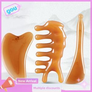 gou Guasha เครื่องนวดหน้าทำจากเรซินใช้นวดสปาลดอาการบวมที่ยกจมูก