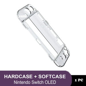DOBE Crystal Case Nintendo Switch OLED Hardcase + Softcase Casing Nintendo Oled Transparan TNS 1133C