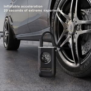 Multifunctional Tire Inflator Digital Air Pump Portable Wireless LED Display para sa Car Motorcycle Bicycle