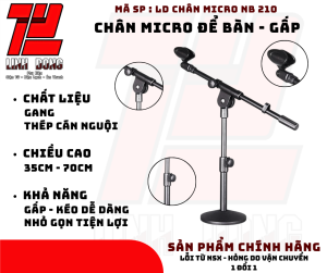 Chân Micro để bàn chính hãng HAIF NB 211 - Chân Micro để bàn  gật gù