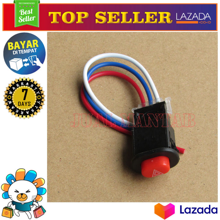 Saklar Tombol On Off Lampu Hazard / Saklar Hazard Motor Universal ...