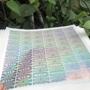 Tem niêm phong chống giả hologram 1.5 x 2.5cm tổ ong combo 1.000c