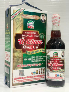 Nước mắm Ủ chum ( Dành cho người ăn nhạt) 26 độ đạmHộp 2 chai 500ml/chai