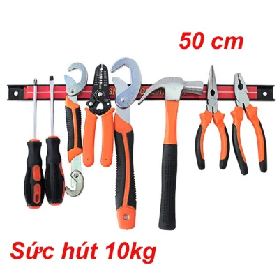 Thanh Nam Châm Treo Đồ Nghề Dụng Cụ Sửa Chữa Đa Năng Dài 50cm Lực Hít Siêu Mạnh