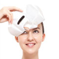 100PCS Masker Wajah Plastik PE Flm Plastic Mask Wrap Serum Wraping. 