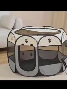 Foldable Oxford Cloth Dog Cat Playpen with Cover Dog Tent Crates Cage 72x48cmTent Dog Fences for Puppies Cat Rabbit Chicks