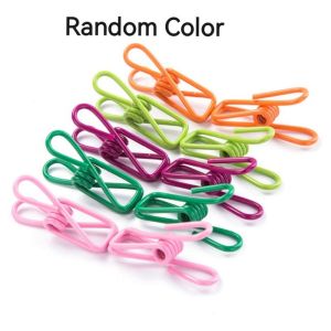 10/20/30Pcs Color Storage Clip Strong Spring Clothespin Drying Clip Portable Snack Sealing Tools