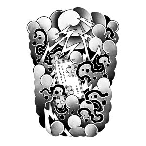 Traditional Flower Arm Tattoo Sticker for Men and Women Waterproof Long-lasting Arm Realistic Tattoo Herbal Semi-permanent Geometric Black and White Fantasy