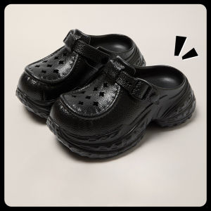 IELGY รองเท้าแตะมีส้นชายหาดฤดูร้อนของผู้หญิง EVA Clog