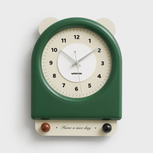 นาฬิกาขายดีติดผนังแบบนอร์ดิกห้องนั่งเล่นในบ้านเรียบง่ายและทันสมัย25x32.7cm ตกแต่งนาฬิกาวินเทจศิลปะแมว