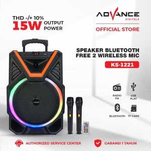 Advance Speaker Portabel KS-2613 Speaker Bluetooth 12 Free 2 Mic