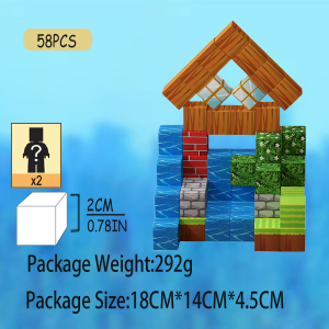 DIY magnetic building blocks puzzle magnetic suction puzzle game safe and environmental protection