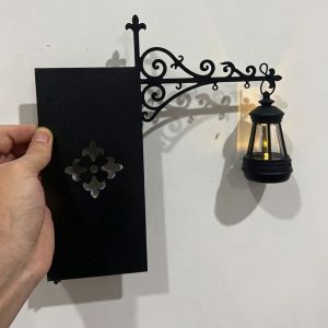 NOBLELYN Warm LED Library Lantern Black Mini Bookcase Lamp Decorative Bookshelf Lighting Reading Nook Decor