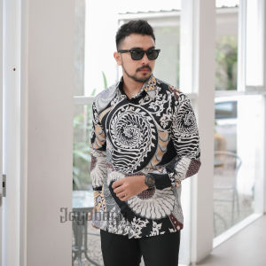 Jayabaya Batik BUNAKEN Kemeja Katun Furing Lengan Panjang