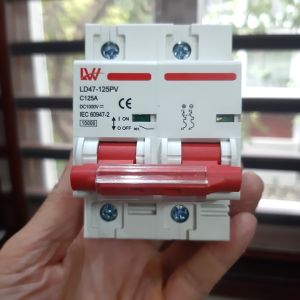 CB Aptomat DC 1000V 125A cho hệ Bình acquy Litium chuyên dụng cho điện mặt trời