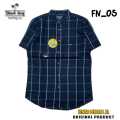 Kemeja Kemko Kain Flanel Lengan Pendek Original Black Surf Banyak Pilihan Warna Dan Motif L XL JU35. 