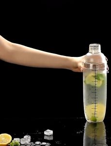 500/700ML Acrylic Milk Tea Shaker Cocktail Juice Shaker Bottle Blender Juice Mixer Bar Supplies