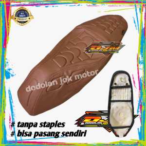 Sarung jok vario#nmax#pcx#beat tanpa staples bisa pasang sendiri PNP bahan zeus tebal model EXTREME pres timbul
