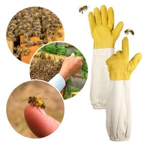 Sarung Tangan Anti Lebah Alat Pelindung Diri Tawon Alat Panen Madu Ternak Lebah Untuk Pria Dan Wanita Kaos Tangan Budidaya Beekeeping Beekeeper Lengan Panjang