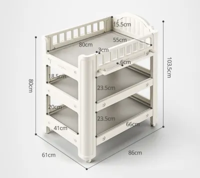 Tutusbaby Diaper Table Changing Table Storage Rack