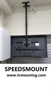 47-120inch TV bracket ceiling mount height adjustable speedsmount heavy duty height adjustable