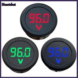 [Heartsbat] LED Digital Display Circular Two-wire Voltmeter DC 5-100V DC Digital Voltmeter
