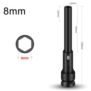 8mm Heavy duty Drive Socket Adapter Spanner Converter Set for Demanding Applications