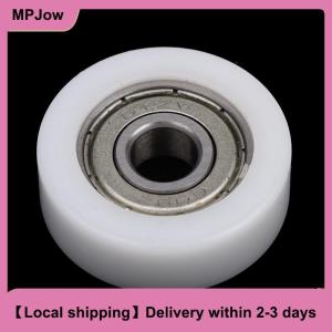 【Local shipping】 1PC 8x30x10mm Injection Molded Nylon Coated Bearing Wheel Bearing 608 Roller Wheel Track Rail Pulley Door Window Track Pulley