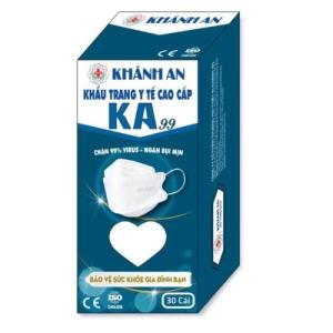 [GIÁ SỈ] Khẩu trang KF94 Hàn Quốc 4D mask 4 lớp kháng khuẩn Khánh An KA99 hộp 30 cái ngăn vi khuẩn chống bụi mịn thông thoáng