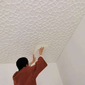 TOP JD Wallpaper design for wall 70CMX70CM 1PCS 3D stereo wall bedroom Wall paper sticker room decor sticker self adhesive 3d foam wallpapers living room white color sale Waterproof Kids room Decorative Christmas 28inchX28inch