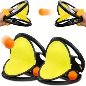 6PCS Catch-and-Throw Bộ trò chơi chơi ngoài trời đồ chơi Pop vượt qua bắt trò chơi với 4 quả bóng vui vẻ ngoài trời sân đồ chơi thể thao cho trẻ em & gia đình