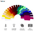 Selens Universal Flash Gels Lighting Filter SE-CG20  20 pcs Combination Kits for Camera Flash Light Strobe Light, Color Correction Filter Color Gels for Speedlight. 