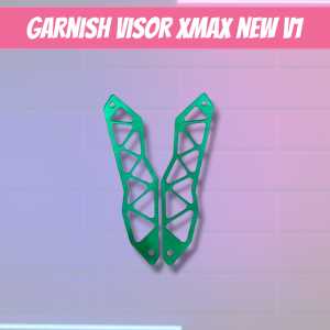 GARNISH VISOR WINDSHIELD PEMANIS VISOR XMAX NEW V1 FULL AKRILIK