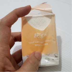 Bamboo Pocket Tissue 3-Ply 8 Pulls – Mini Travel Tissues Eco-Friendly Soft Wipes (1 Pack Panda/Rabbit Design)