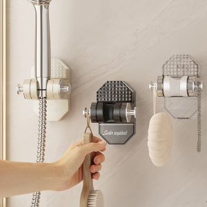 SDG ° 120ปรับได้ ชั้นวางหัวฝักบัว Punch-Free รับน้ำหนักได้10กิโลกรัม ฐานยึดฝักบัว สะดวกสบายๆ ที่แขวนผนัง ที่ยึดหัวฝักบัว ห้องน้ำในห้องน้ำ
