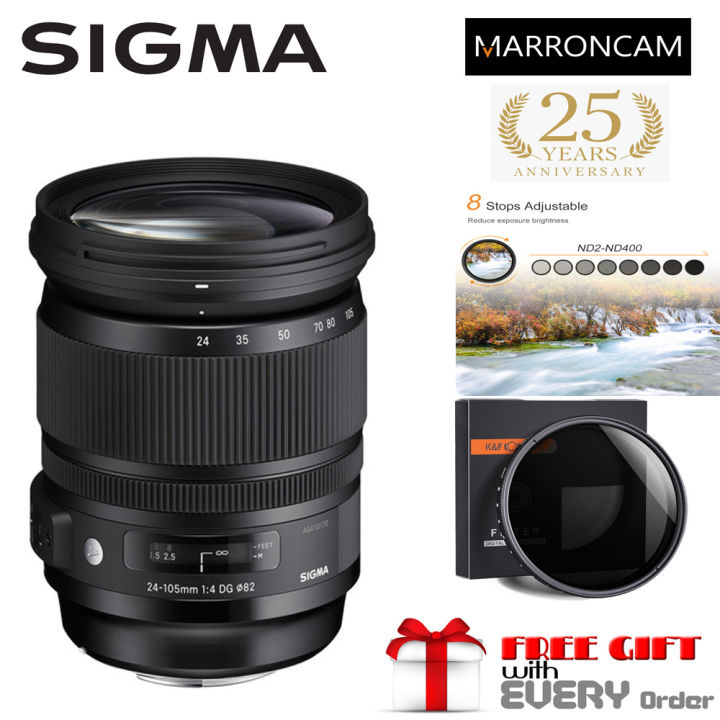 Sigma 24-105mm f/4 DG OS HSM Art Lens for Nikon (30 months warranty ...