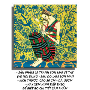 Tranh Trang Trí - Tình Mẹ Bao La 01 - Tranh Minh Hiền (KT 30 X 30 CM)