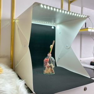 Hộp Chụp Sản Phẩm kích thước 40x40cm Đèn Led Siêu Sáng Tặng Kèm 2 Màu Nền 010