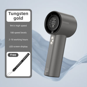 GOOJODOQ High Speed Mini kipas Strong Wind 100 Gear Wind Speed kipas angin Digital Display Adjustable Turbo kipas tangan untuk olahraga luar ruangan dan pendinginan cepat
