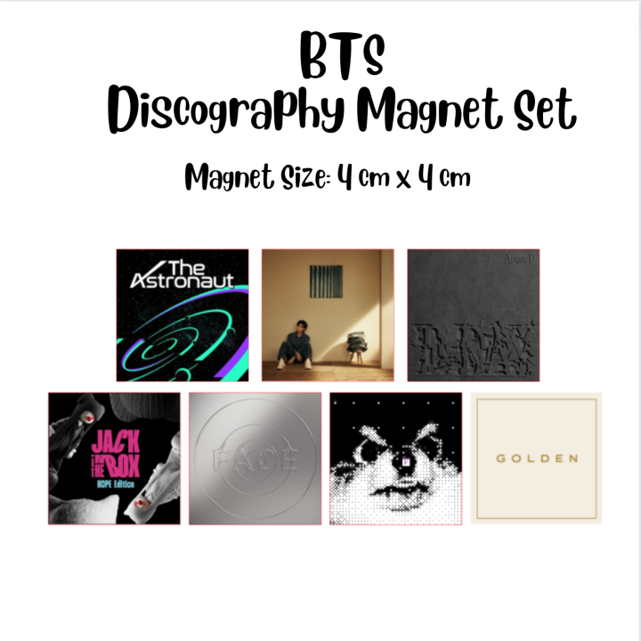 BTS Solo Discography Magnet Set Album Cover Lazada PH