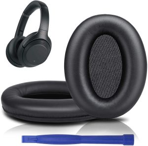 【Stock in SG】Extra Durable Sony WH1000XM3 Earpads Protein Skin Replacement for SONY 1000 XM3 1000XM3 WH-1000XM3 WH1000XM3  WH1000XM2 WH1000XM4 WH1000XM5 Ear Pads Professional Headset Sheepskin Ear Puds Real Cushions Leather Handband Cover Ear Cover