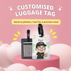 【Product Lab】SG Ready Stock Personalised Custom Luggage Tag Travel Bag Accessories Graduation Birthday Christmas Door Gift