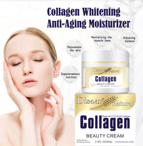 【BUY 1 TAKE 1】Collagen Face Cream 100g Whitening Anti-Aging Wrinkle Hydrating Moisturizing Nourish Creams Natural Brightening Concealer Cream Collagen Facial Cream Beauty Skin Care