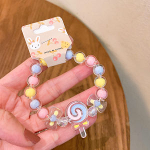 O-KAY Gelang Manik-Manik Jelly Gaya Korea Untuk Anak Perempuan Bracellet