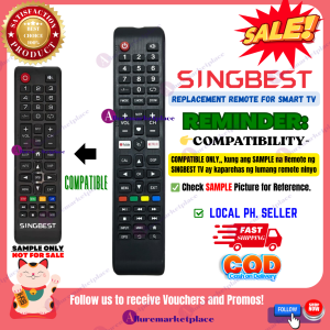 SINGBEST SMART TV REMOTE *NO CODE NO SET UP* REPLACEMENT Remote SINGBEST Android TV Remote Replacement SINGBEST LED TV REMOTE