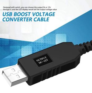 WiFi to Power Bank Multi Functional USB Cable Booster DC 9V to 12V For WiFi Router
