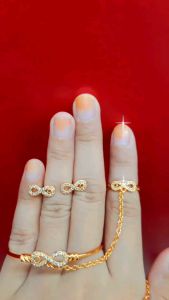 Kalung Set Anak Anak  Model Pita Terbaru full Permata