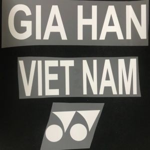Hình ủi nhiệt in áo Mẫu TênSố (Nhiều kích cỡ & Mẫu)