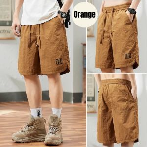 Men shorts for adults Ice silk short pants original brand casual formal quick drying breathable ultra-thin plus size shorts basketball running for gym summer beach shorts simplicity 5-point Pants